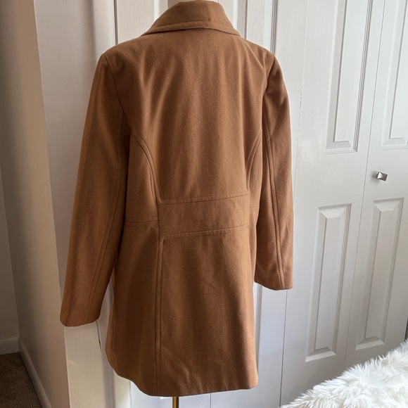 NWT Anne Klein Women's Camel  Double-Breasted wool  Pea Coat Sz XL - Picture 13 of 13